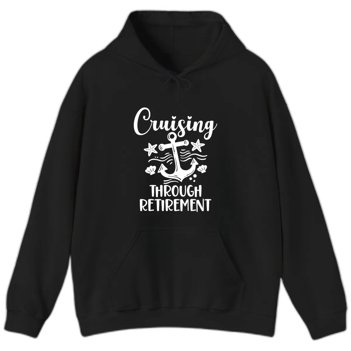 Cruising Through Retirement Hoodie in Black