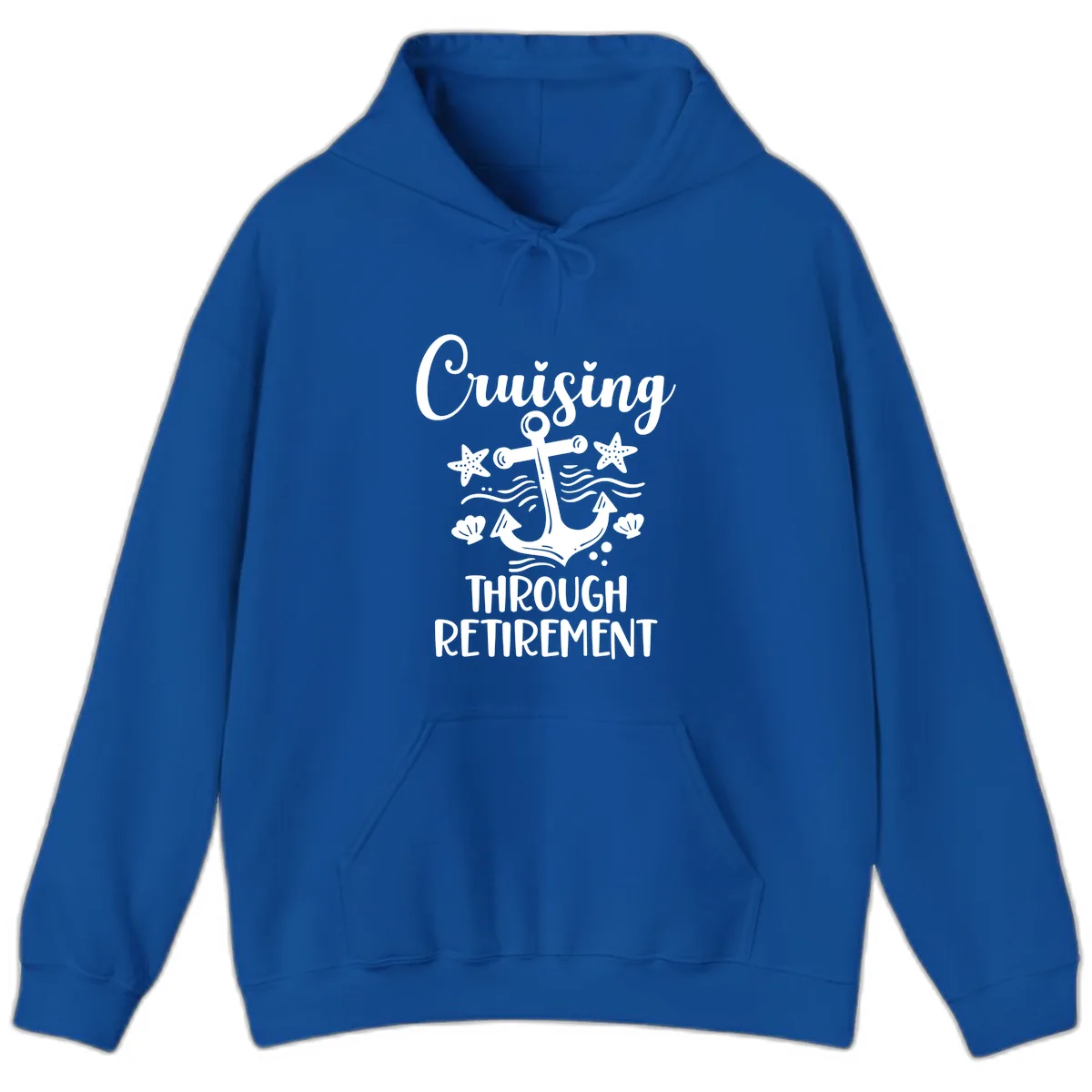 Cruising Through Retirement Hoodie in Royal