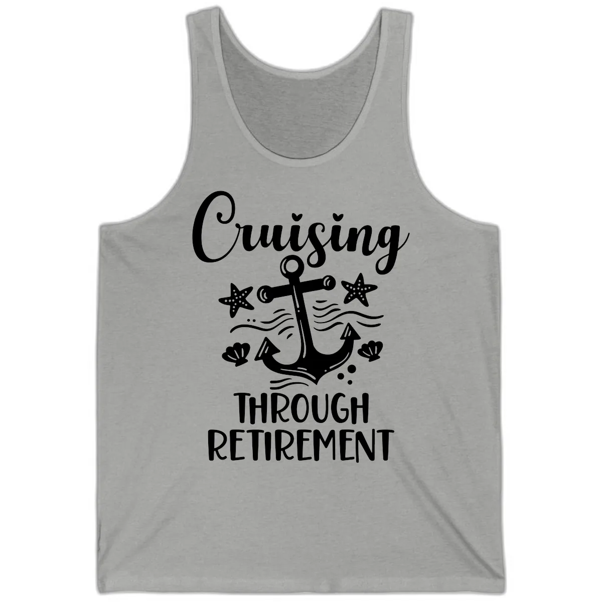 Cruising Through Retirement Tank in Athletic Heather