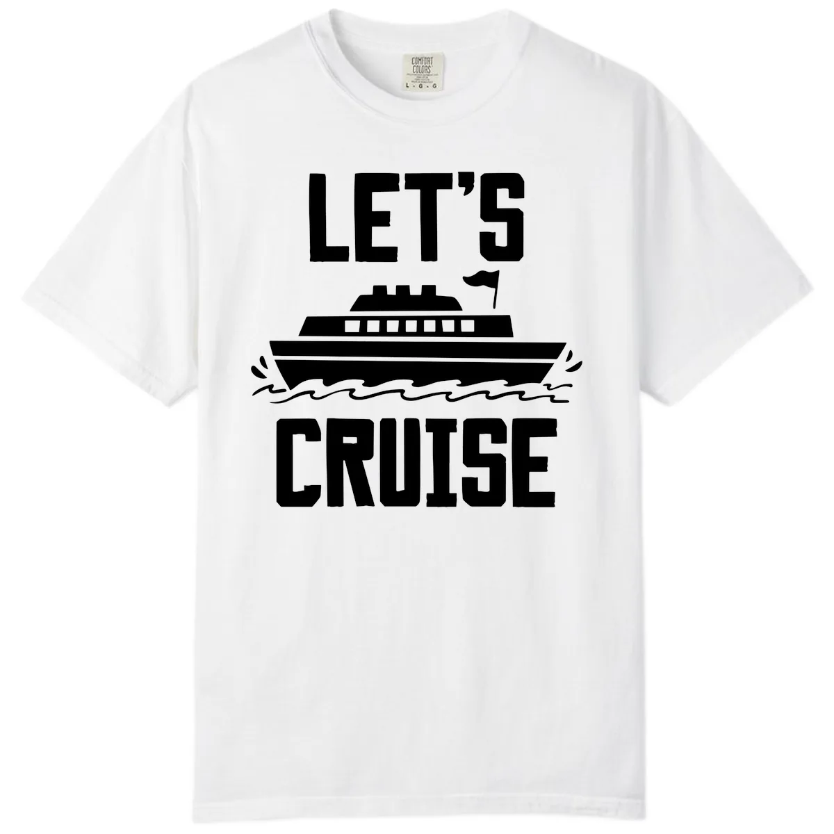 Let's Cruise Comfort Color in White
