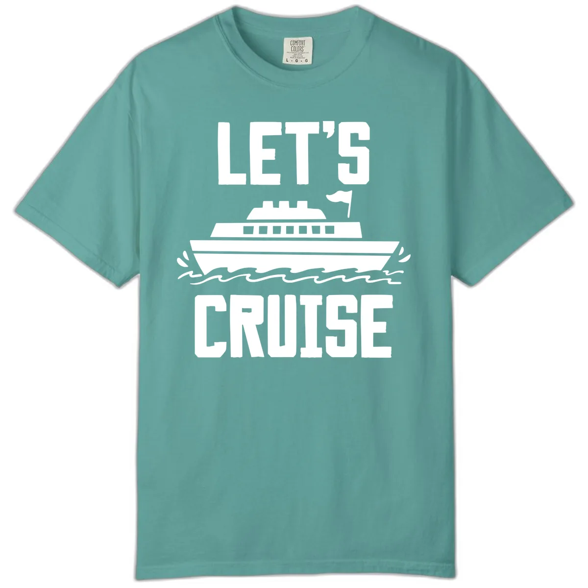Let's Cruise Comfort Color in Seafoam