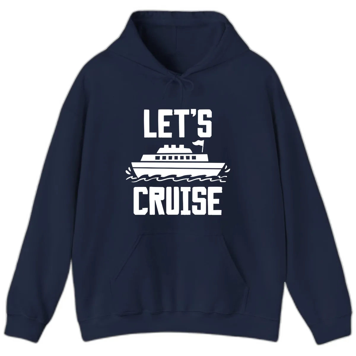 Let's Cruise Hoodie in Navy