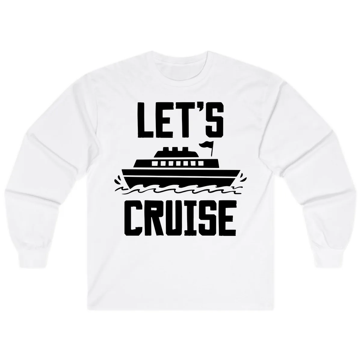 Let's Cruise Long Sleeve in White