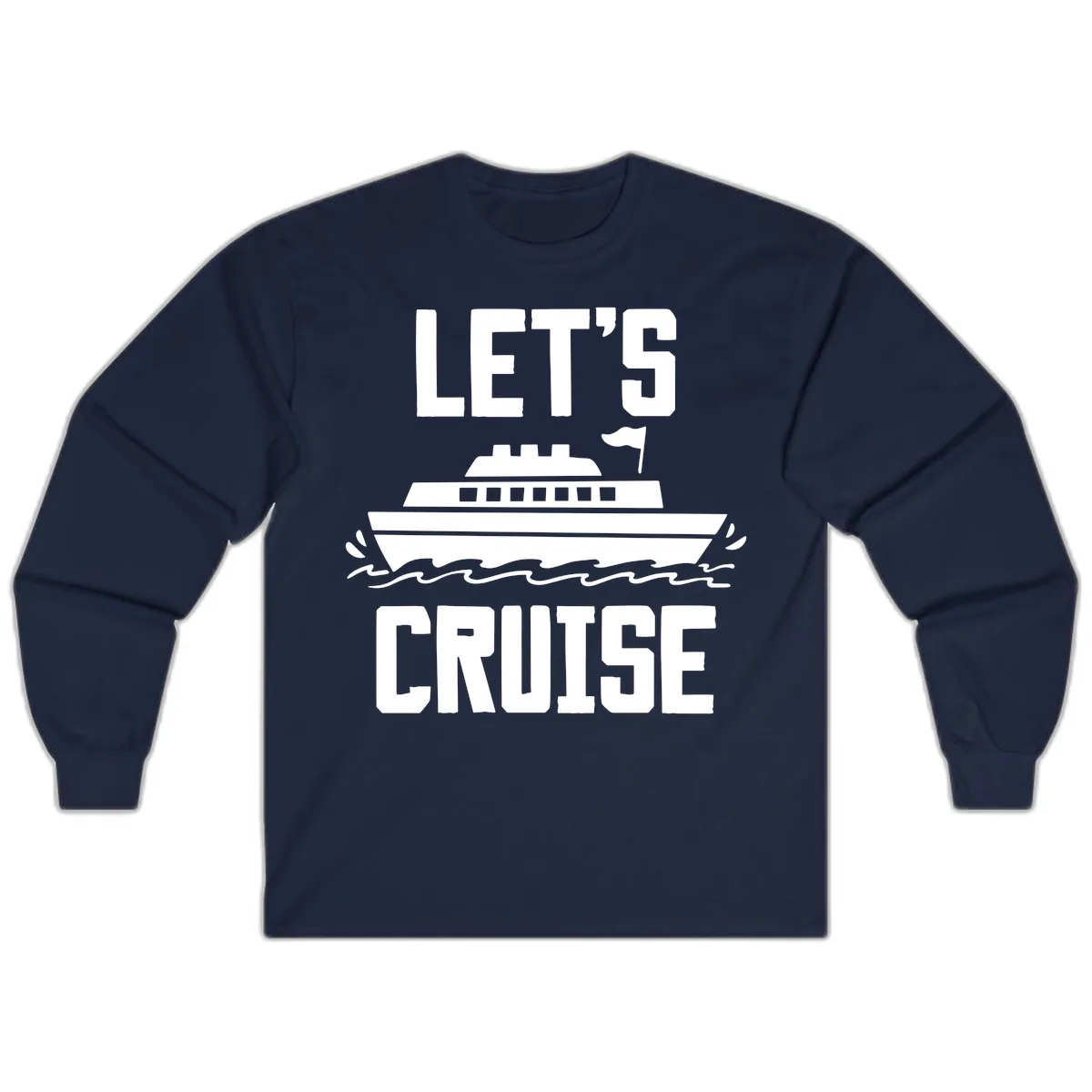Let's Cruise Long Sleeve in Navy
