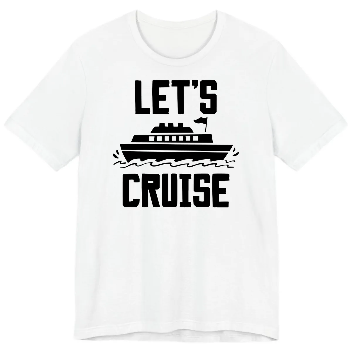 Let's Cruise Premium T-Shirt in White