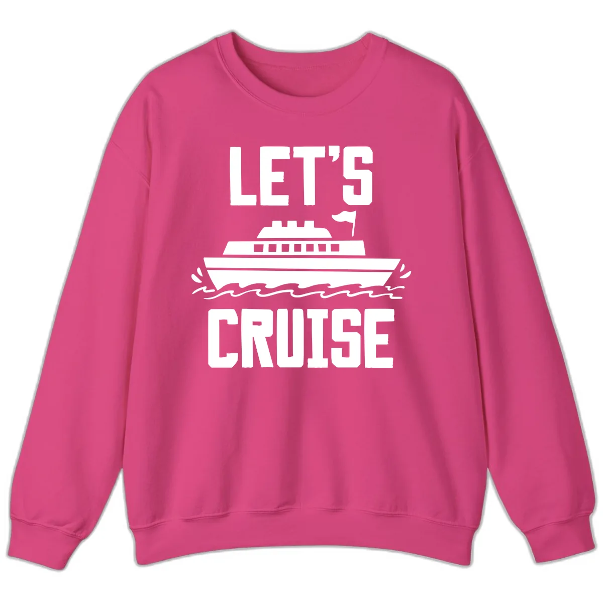 Let's Cruise Sweatshirt in Heliconia