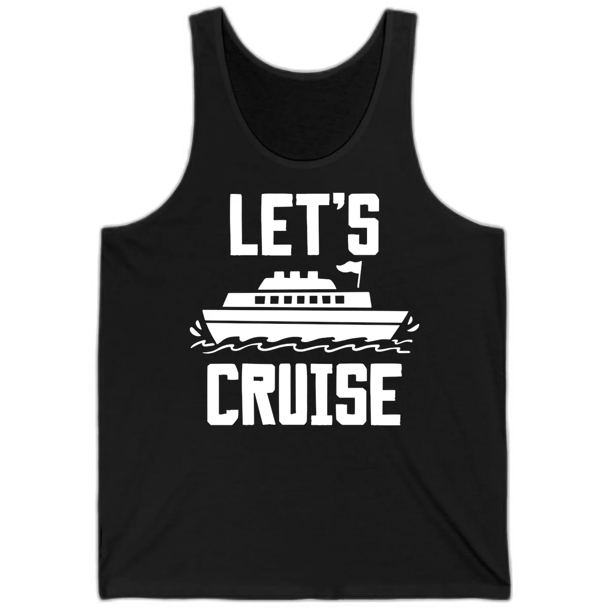 Let's Cruise Tank in Black