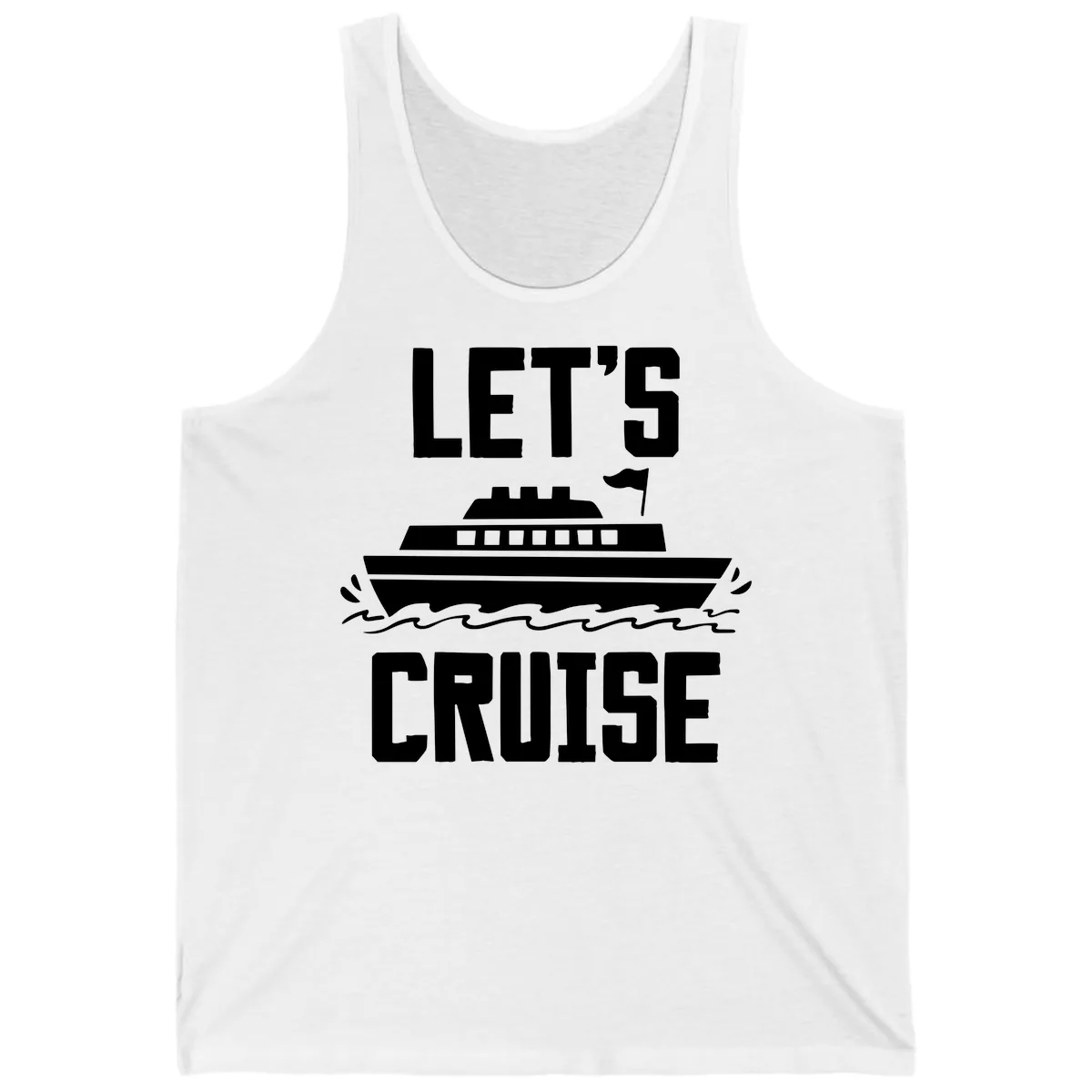 Let's Cruise Tank in White
