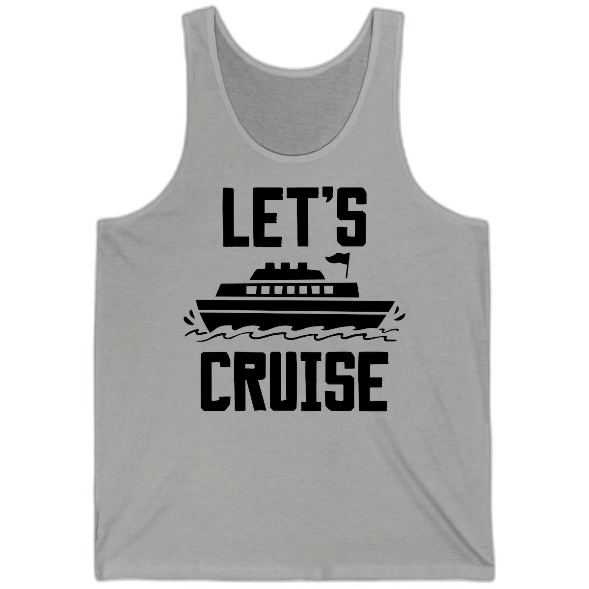Let's Cruise Tank in Athletic Heather