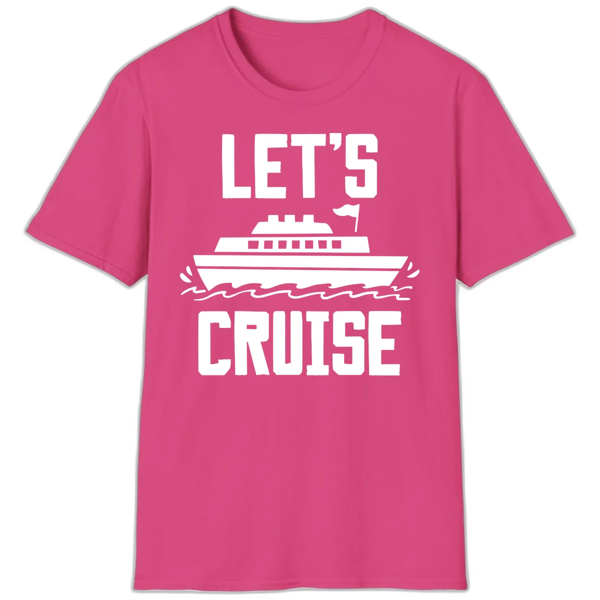 Let's Cruise T-Shirt in Heliconia