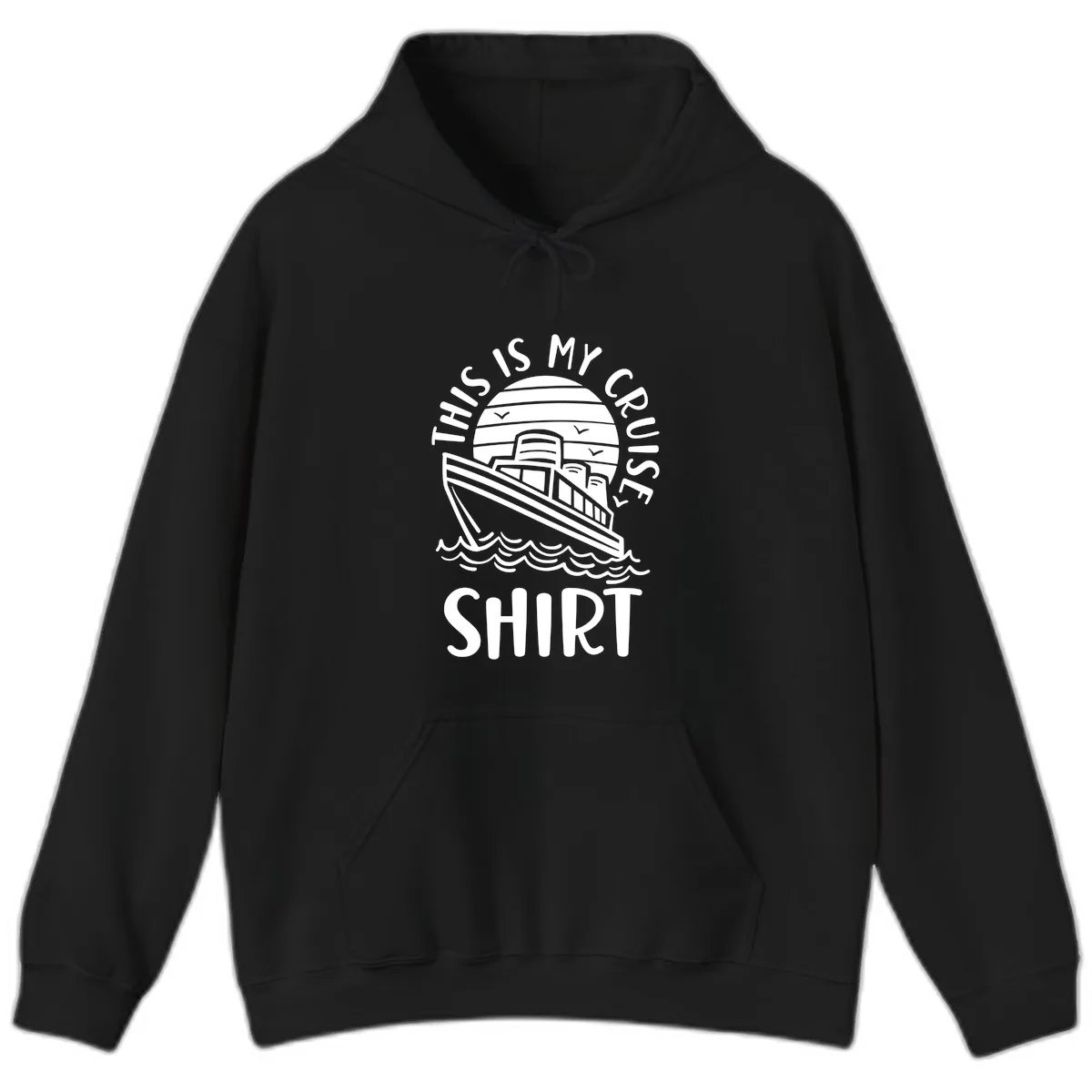 This Is My Cruise Ship Hoodie in Black