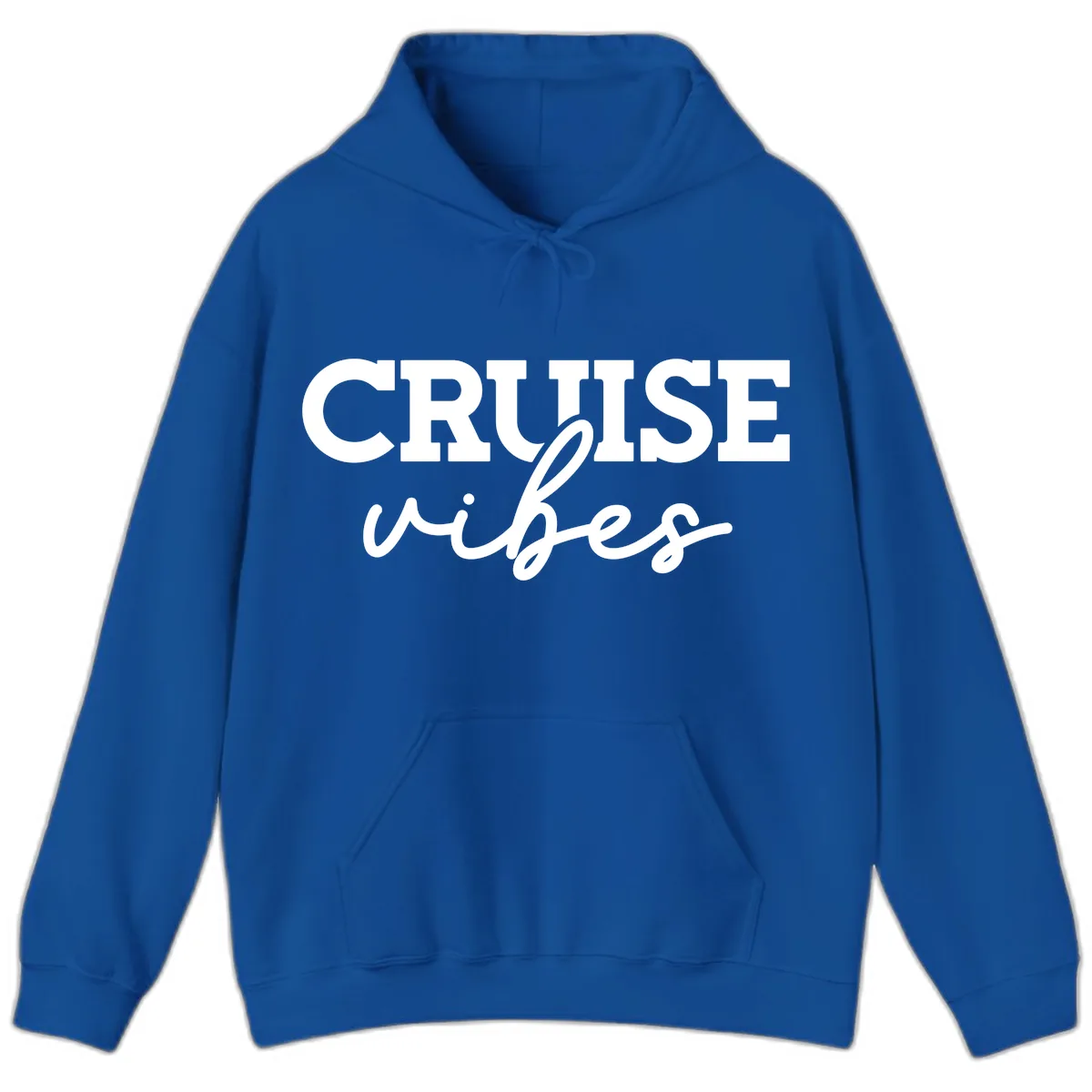 Cruise Vibes Script Hoodie in Royal