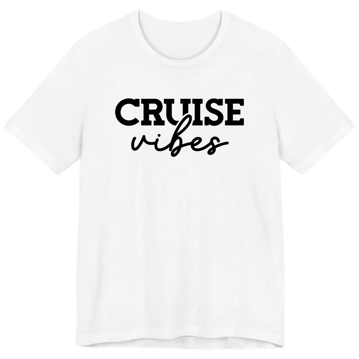 Cruise Vibes Script Premium T-Shirt in White