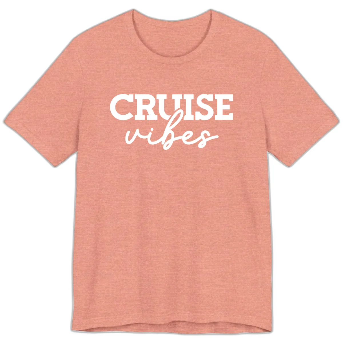 Cruise Vibes Script Premium T-Shirt in Heather Sunset