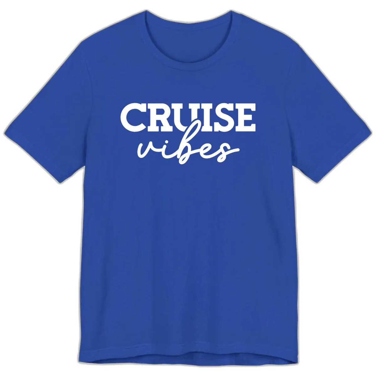 Cruise Vibes Script Premium T-Shirt in True Royal