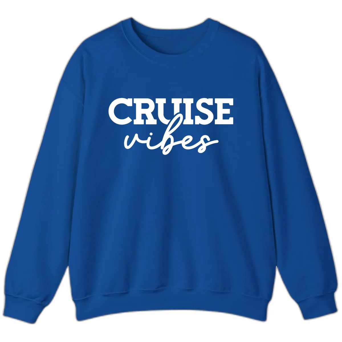 Cruise Vibes Script Sweatshirt in Royal