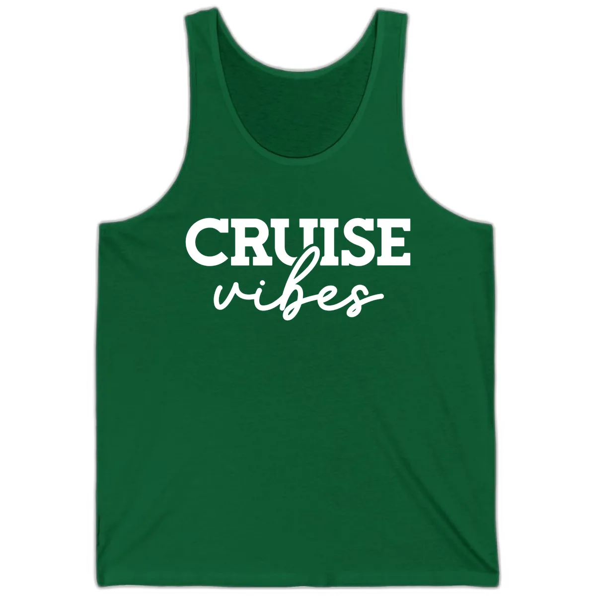 Cruise Vibes Script Tank in Kelly