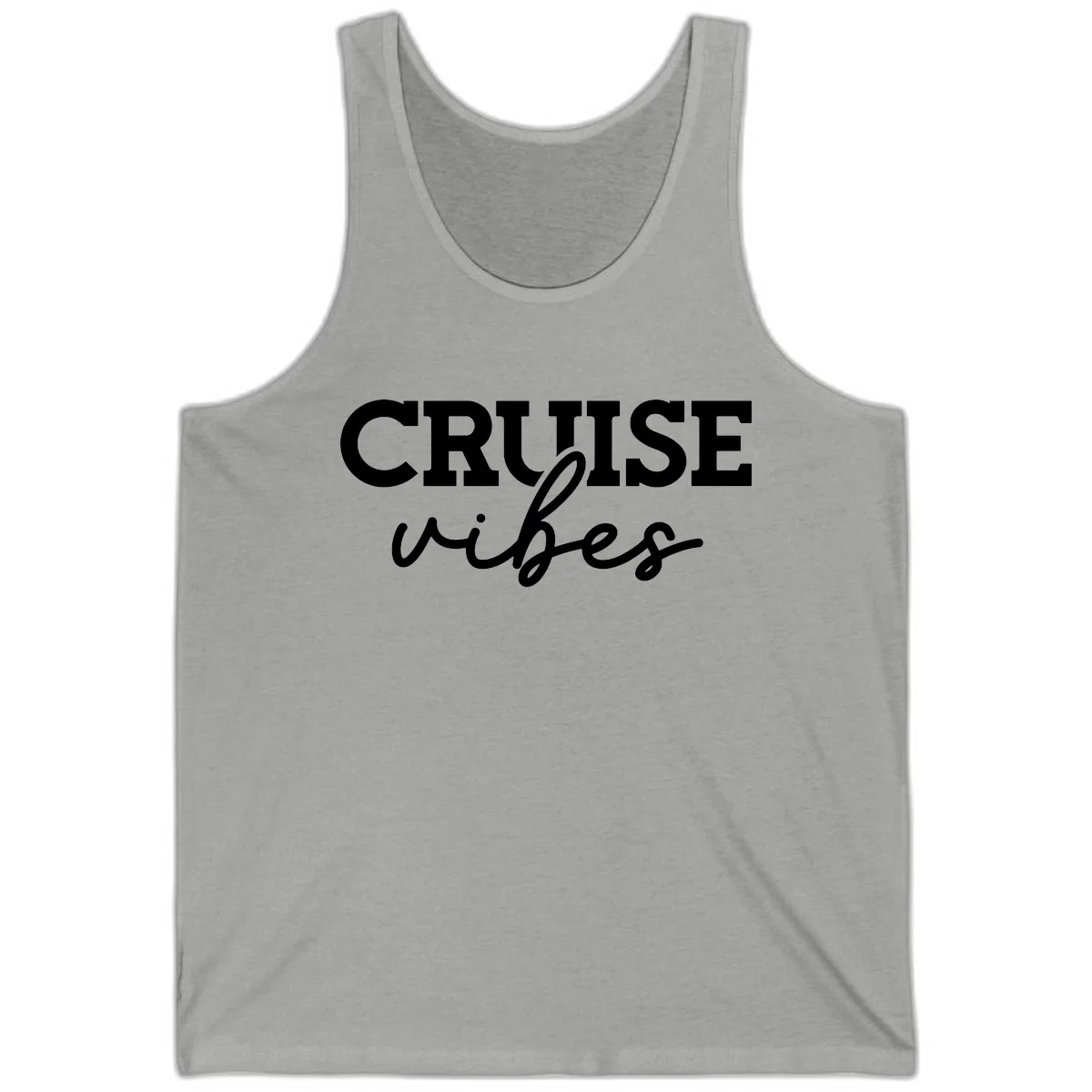 Cruise Vibes Script Tank in Athletic Heather