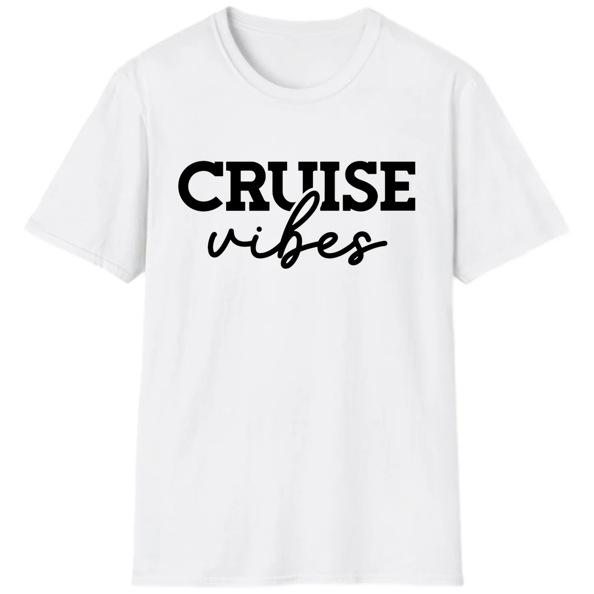 Cruise Vibes Script T-Shirt in White