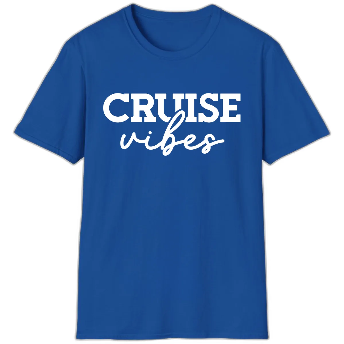 Cruise Vibes Script T-Shirt in Royal
