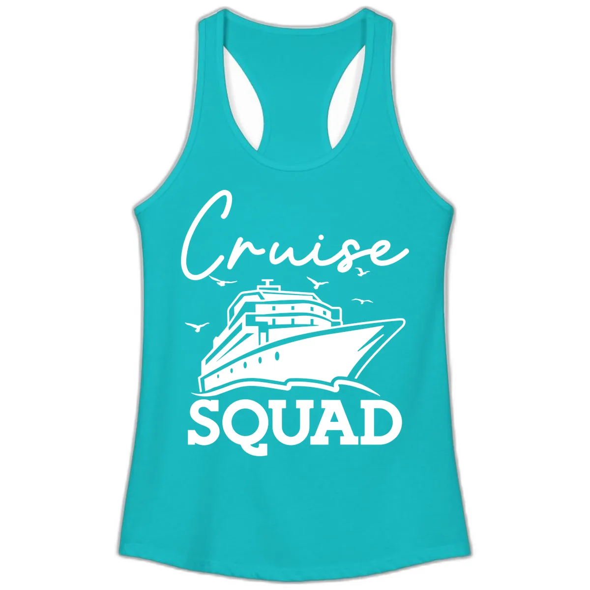 Cruise Squad Ladies Tank in Tahiti Blue