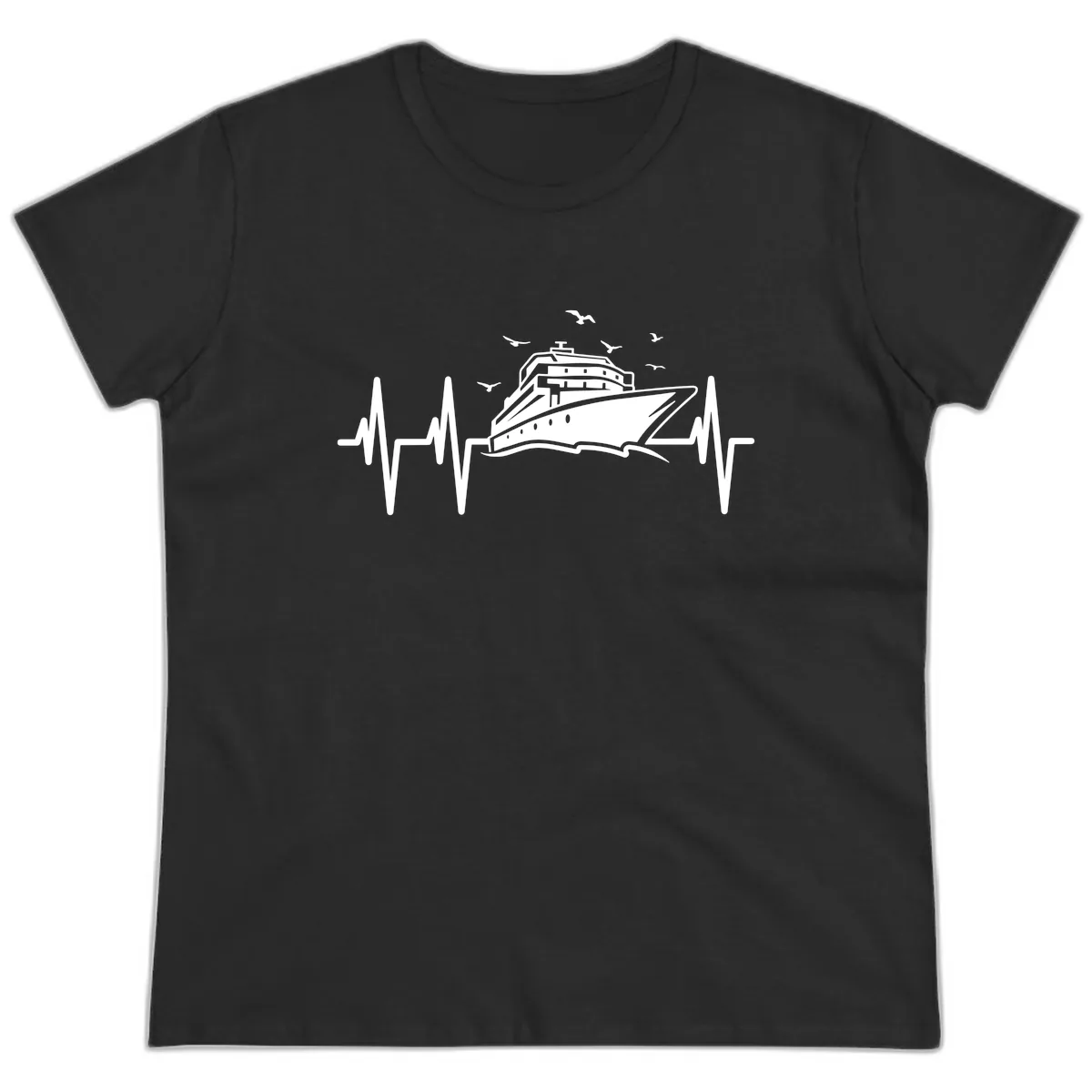 Cruise Heartbeat Ladies Tee in Black