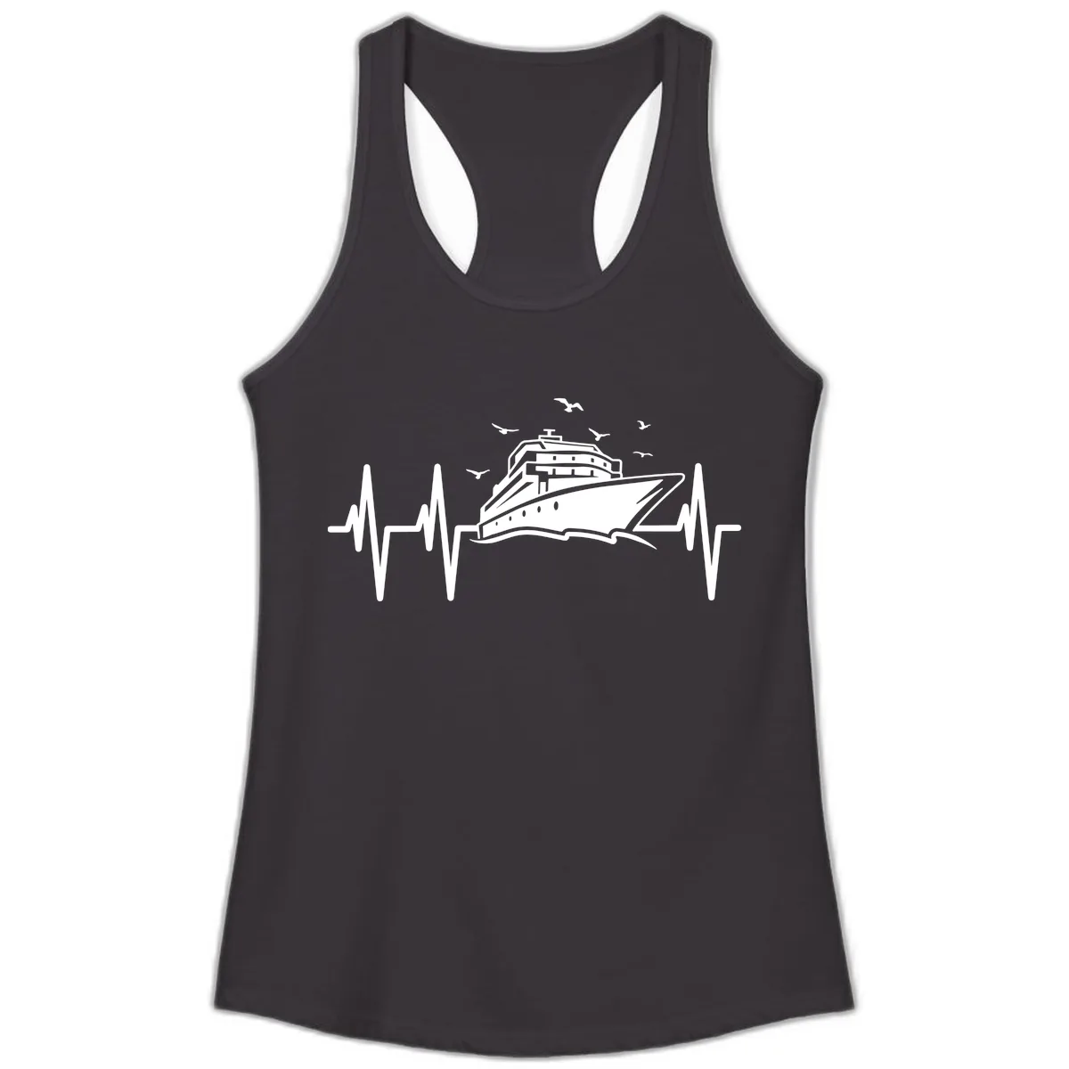 Cruise Heartbeat Ladies Tank in Black