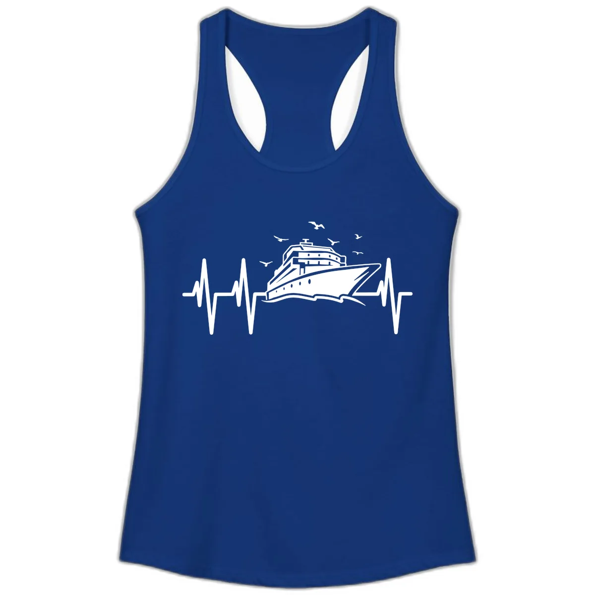 Cruise Heartbeat Ladies Tank in Solid Royal