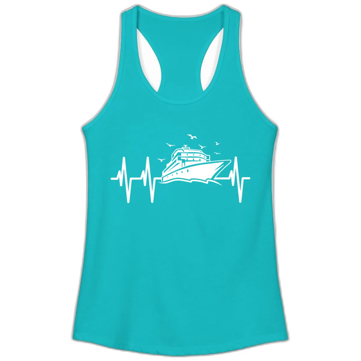 Cruise Heartbeat Ladies Tank in Tahiti Blue