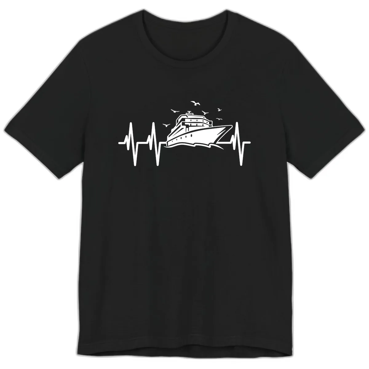 Cruise Heartbeat Premium T-Shirt in Black