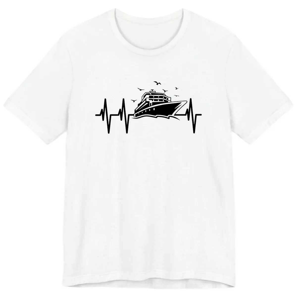 Cruise Heartbeat Premium T-Shirt in White