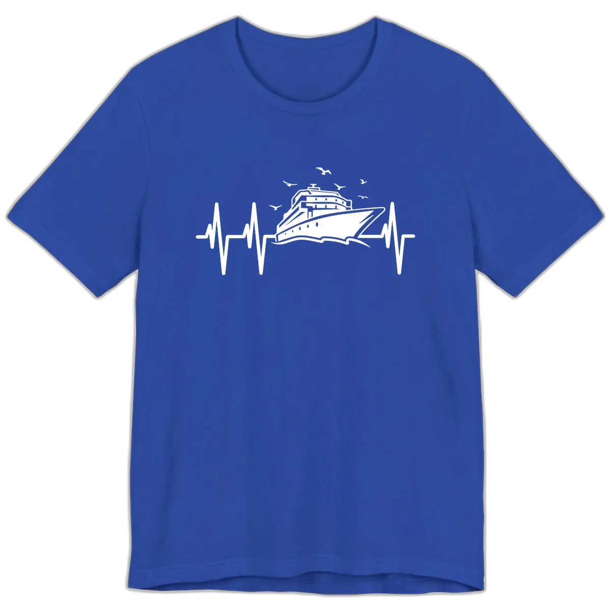 Cruise Heartbeat Premium T-Shirt in True Royal