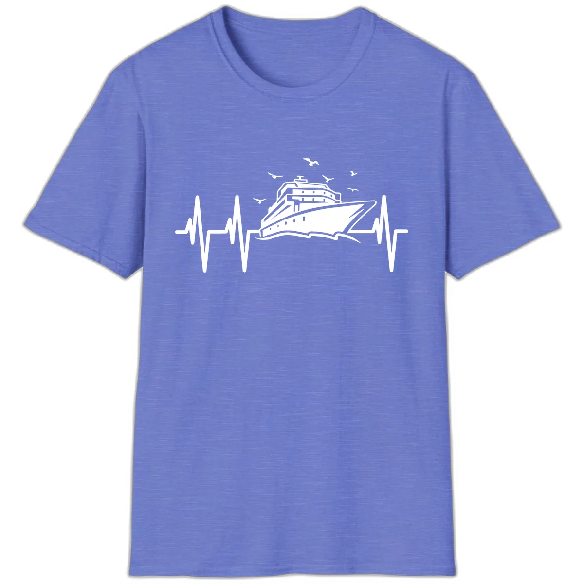Cruise Heartbeat T-Shirt in Heather Royal