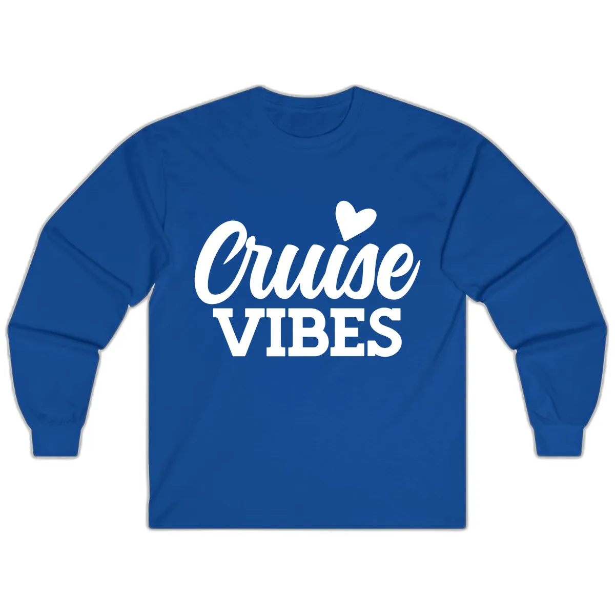 Cruise Vibes Heart Long Sleeve in Royal