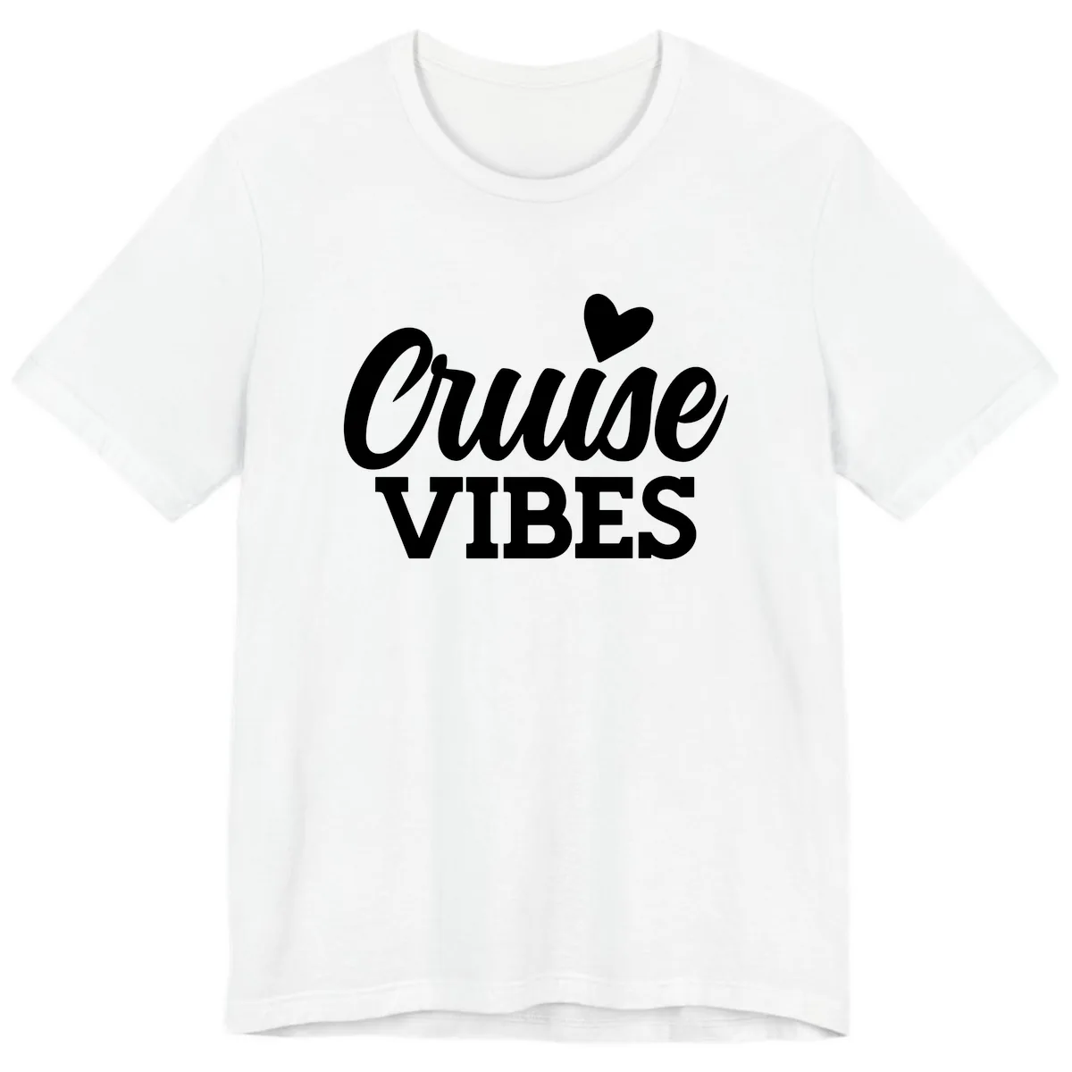 Cruise Vibes Heart Premium T-Shirt in White