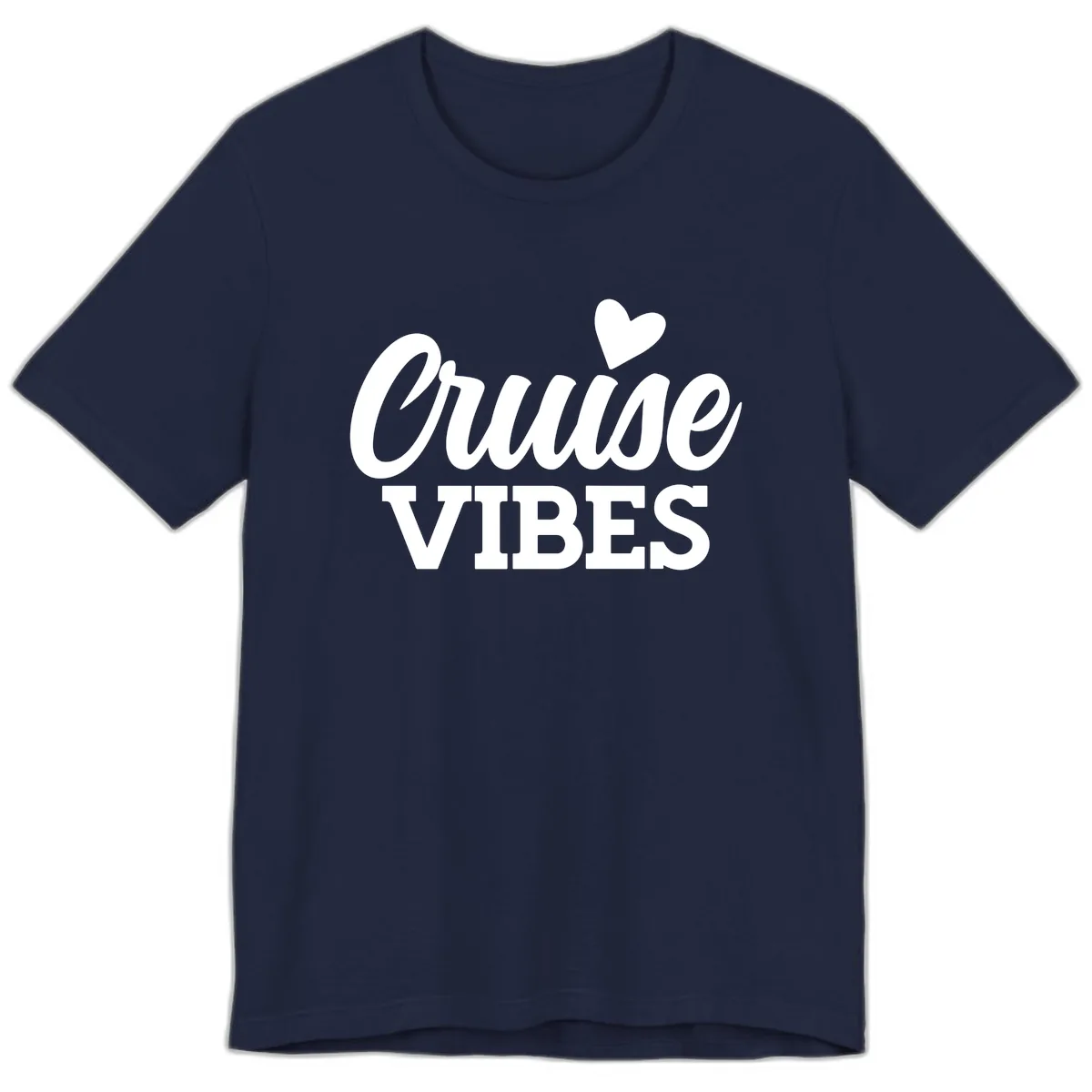 Cruise Vibes Heart Premium T-Shirt in Navy