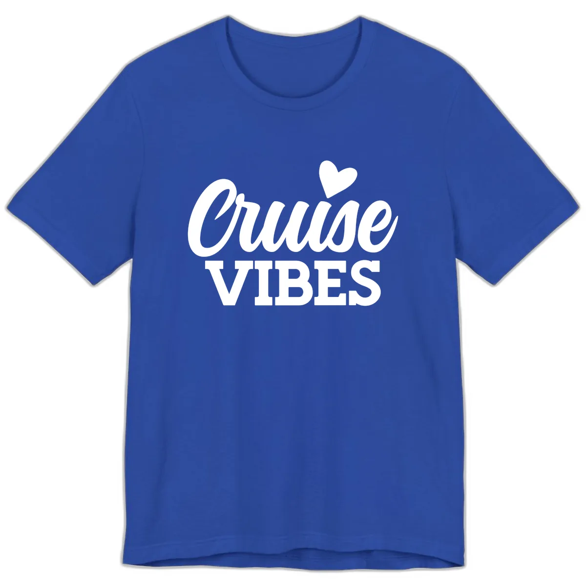 Cruise Vibes Heart Premium T-Shirt in True Royal
