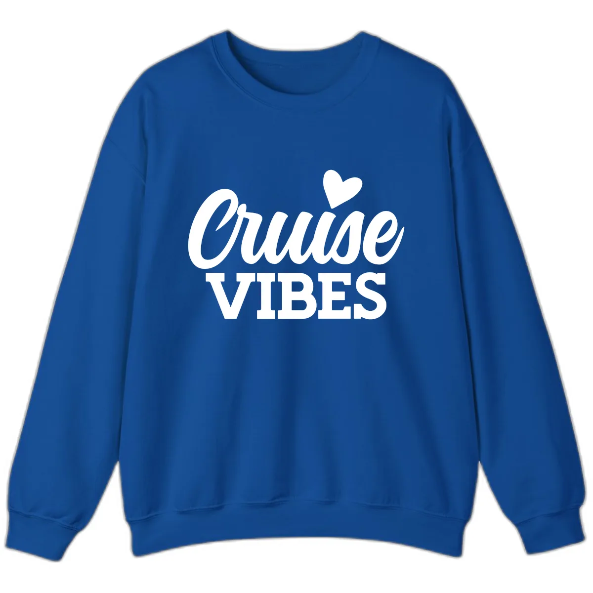 Cruise Vibes Heart Sweatshirt in Royal