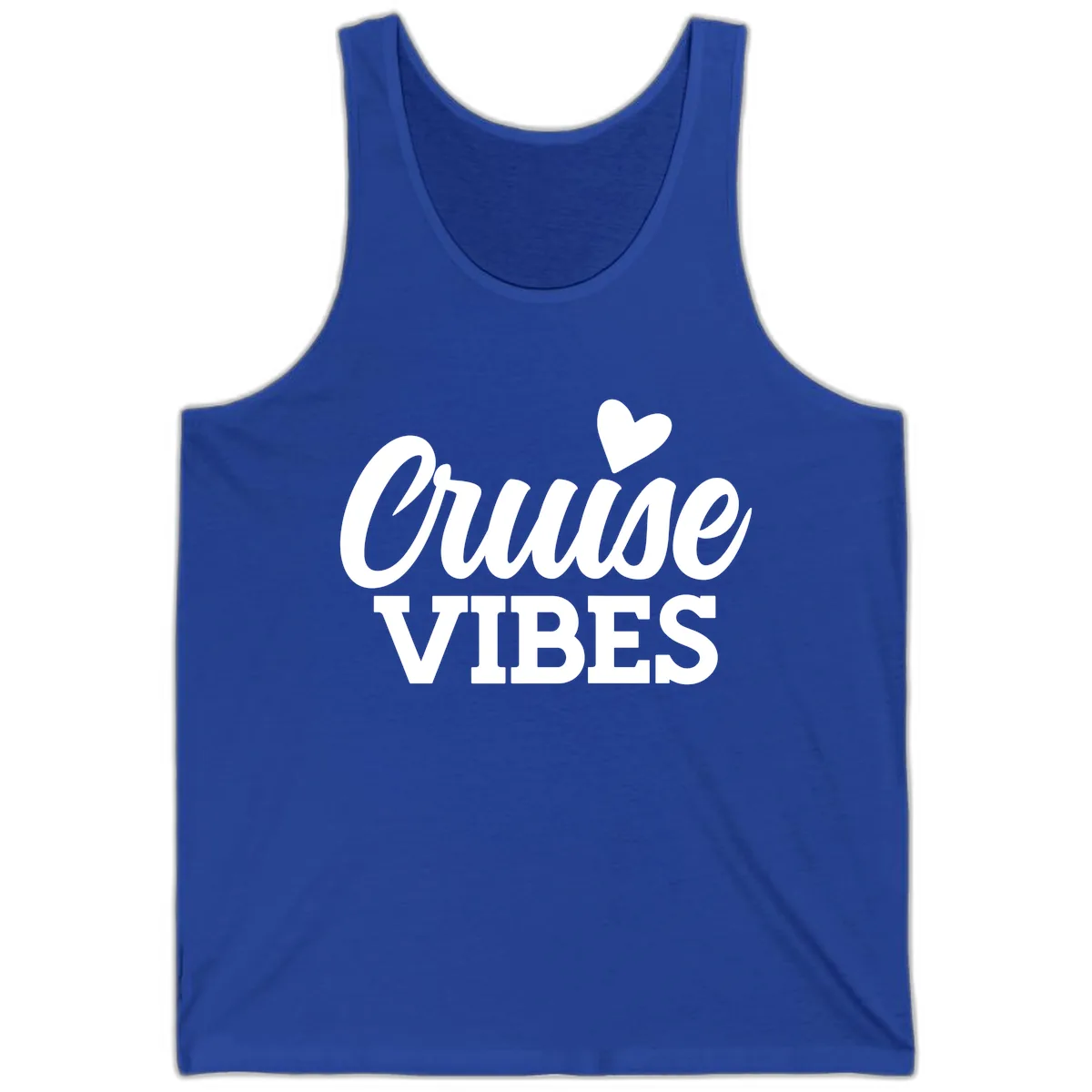 Cruise Vibes Heart Tank in True Royal