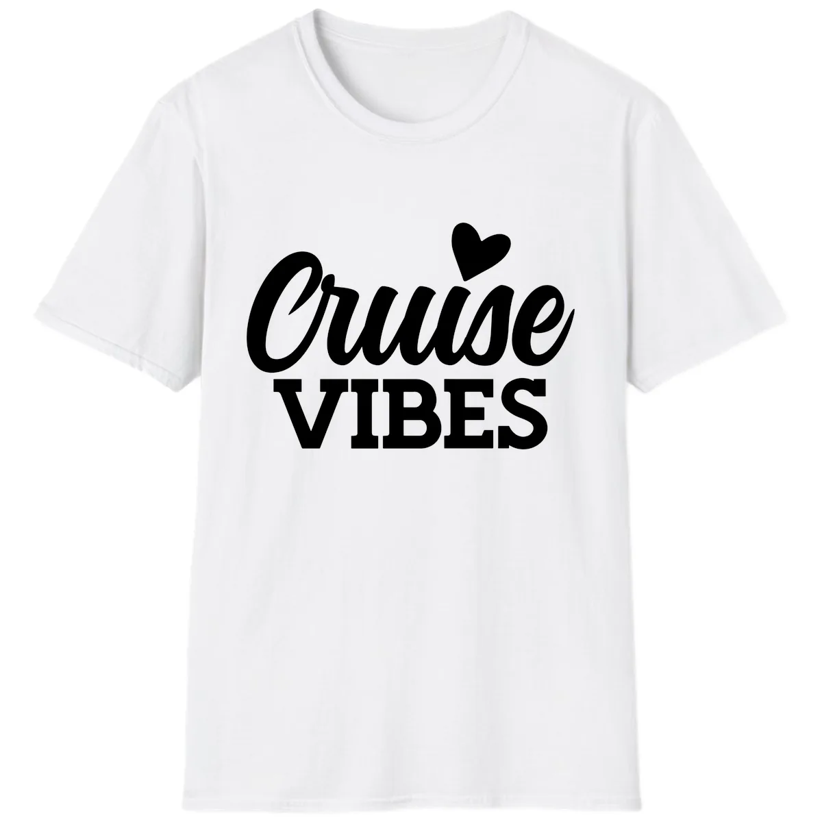 Cruise Vibes Heart T-Shirt in White
