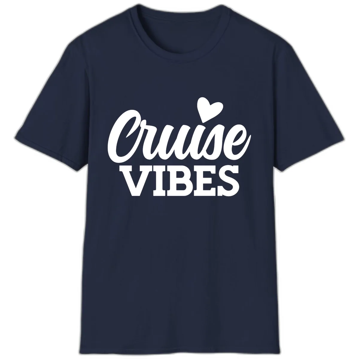 Cruise Vibes Heart T-Shirt in Navy