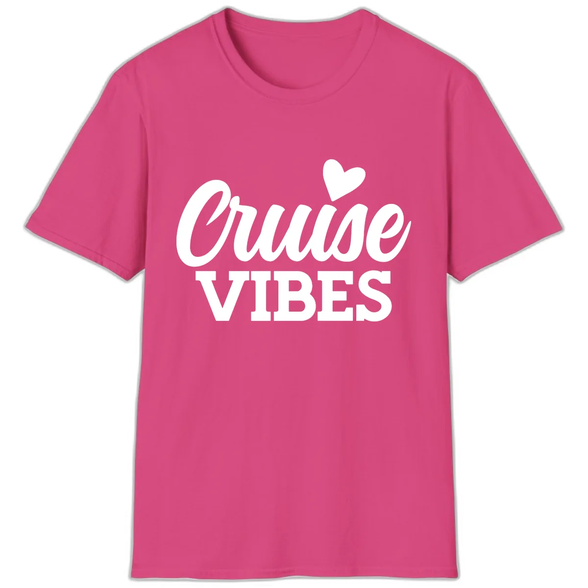 Cruise Vibes Heart T-Shirt in Heliconia