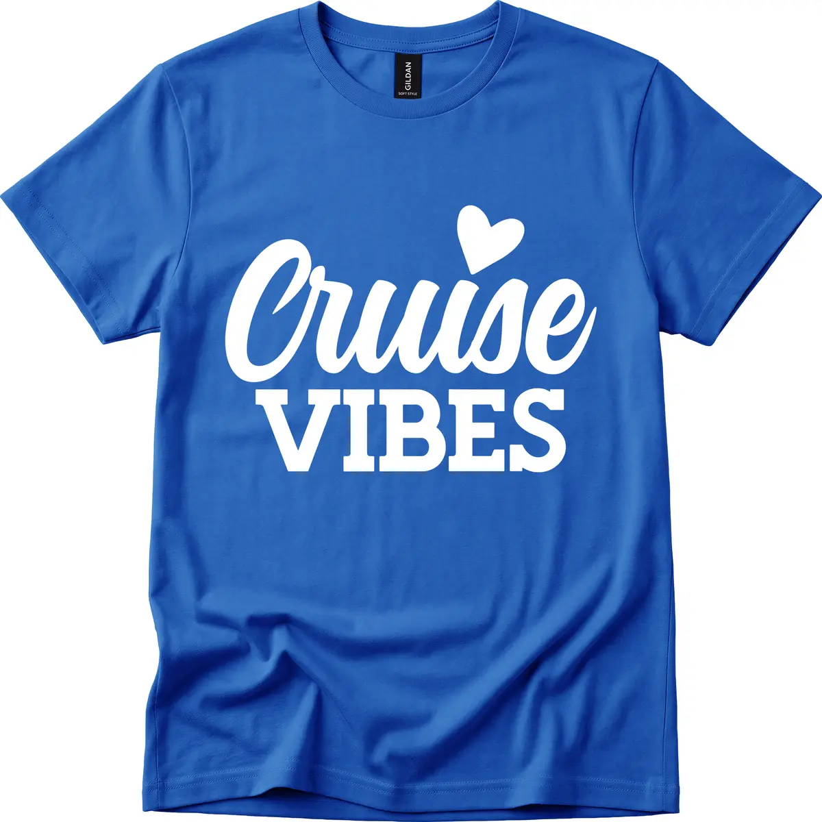 Cruise Vibes Heart T-Shirt in Royal