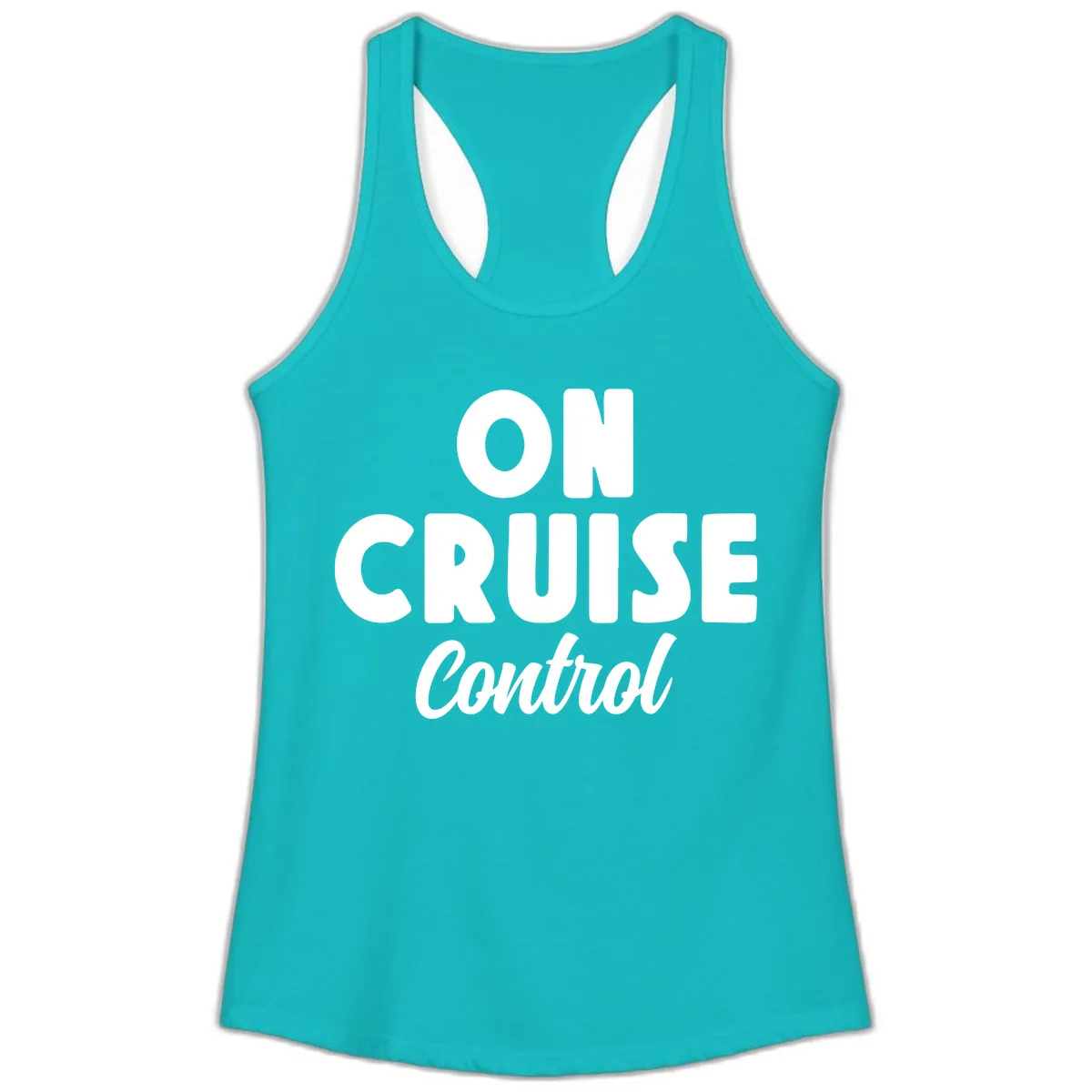 On Cruise Control Ladies Tank in Tahiti Blue