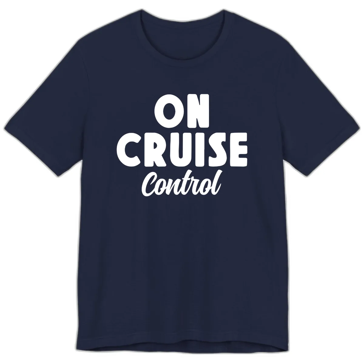 On Cruise Control Premium T-Shirt in Navy
