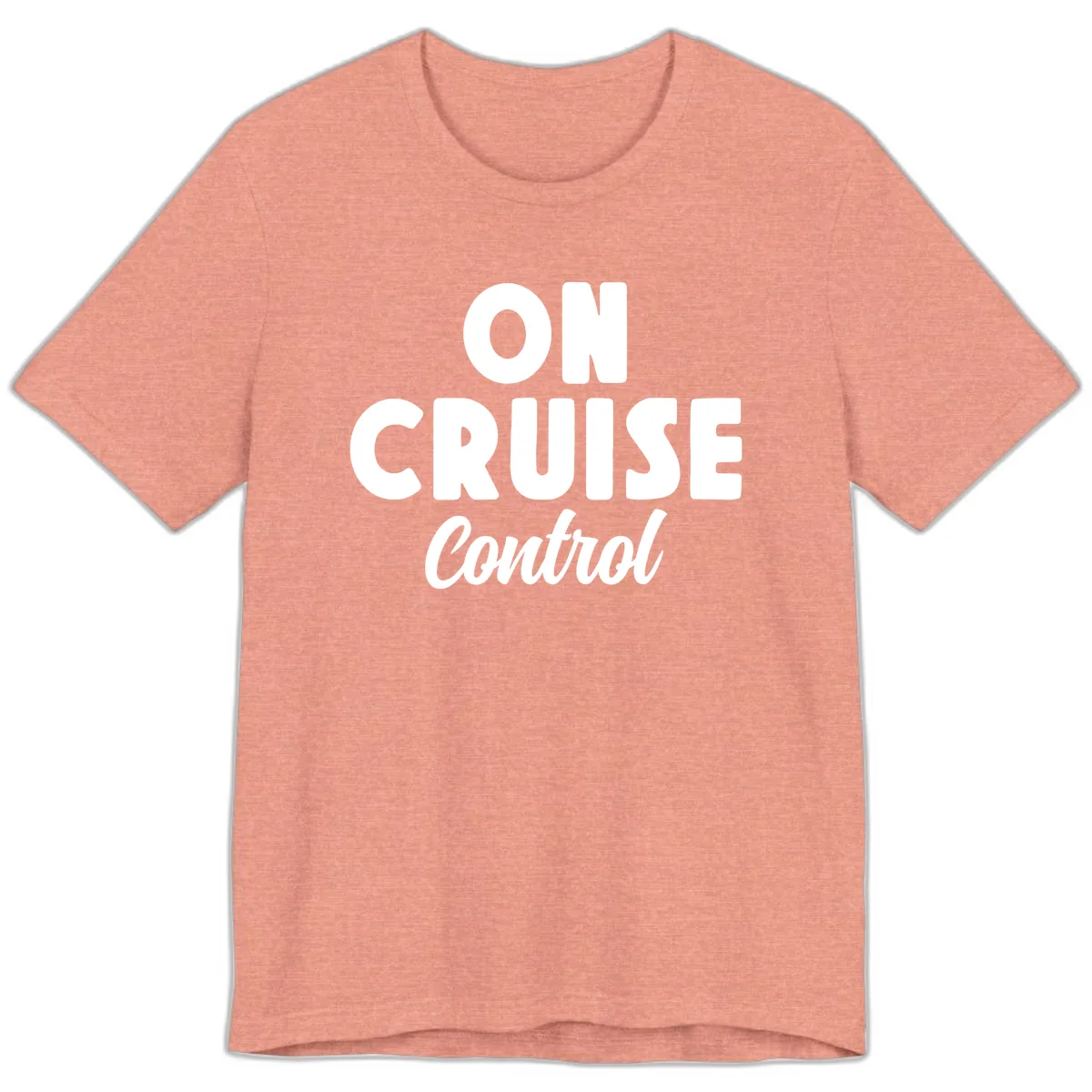 On Cruise Control Premium T-Shirt in Heather Sunset