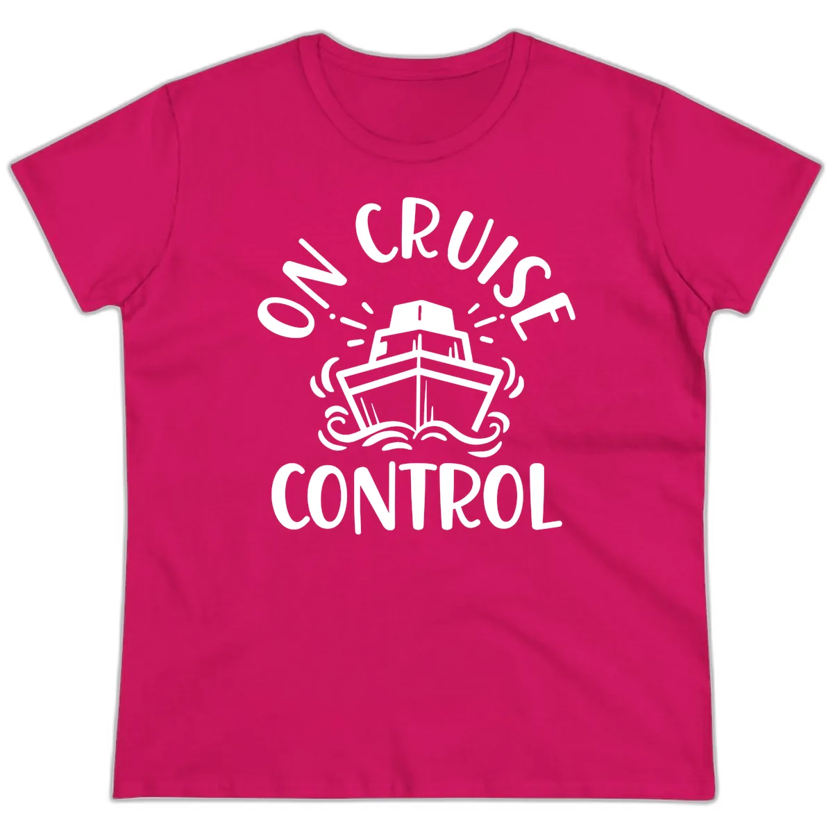 Own Cruise Control Ladies Tee in Heliconia