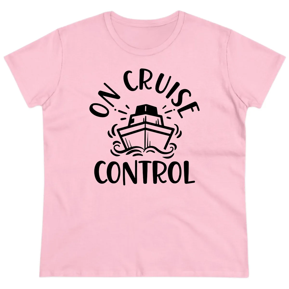 Own Cruise Control Ladies Tee in Light Pink
