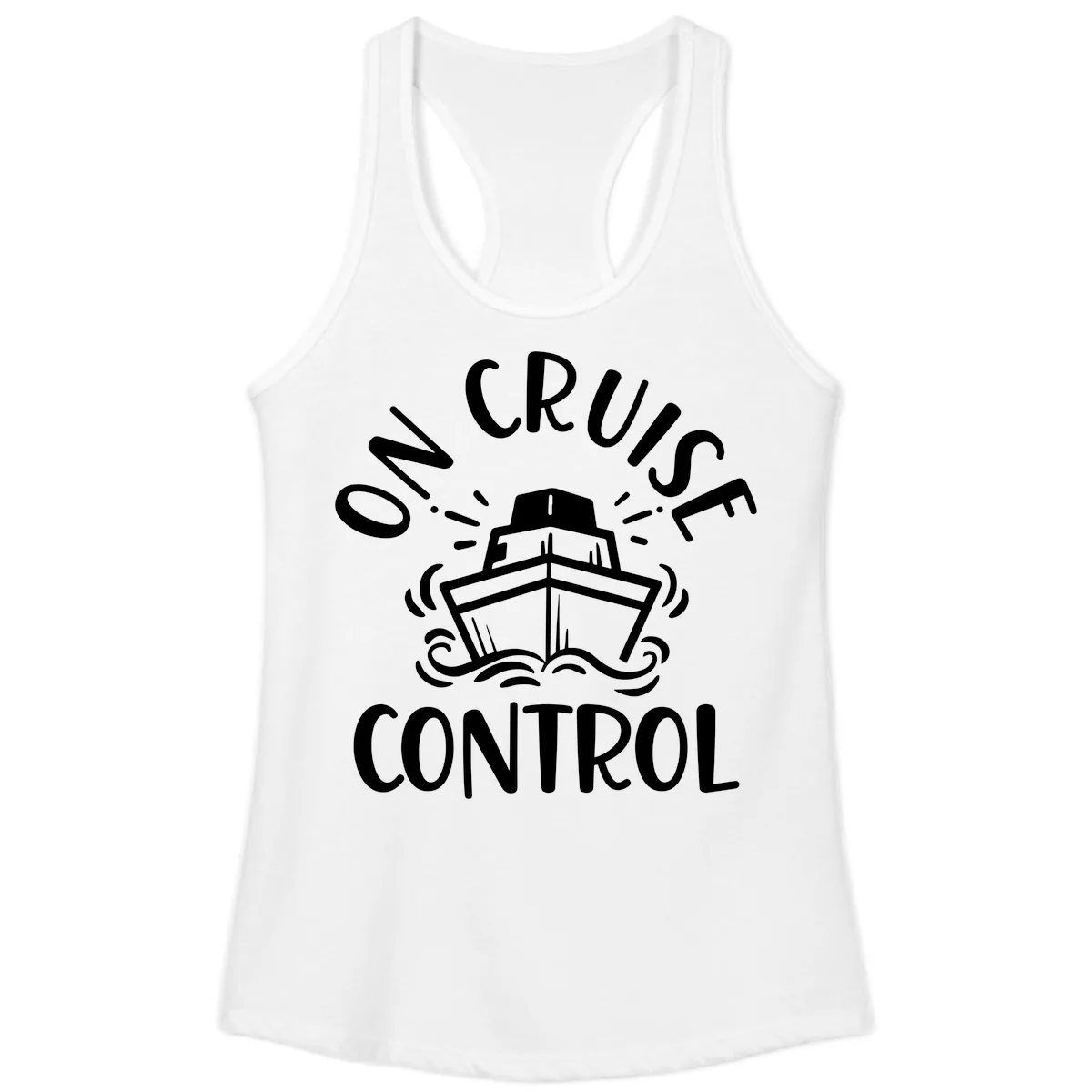 Own Cruise Control Ladies Tank in White