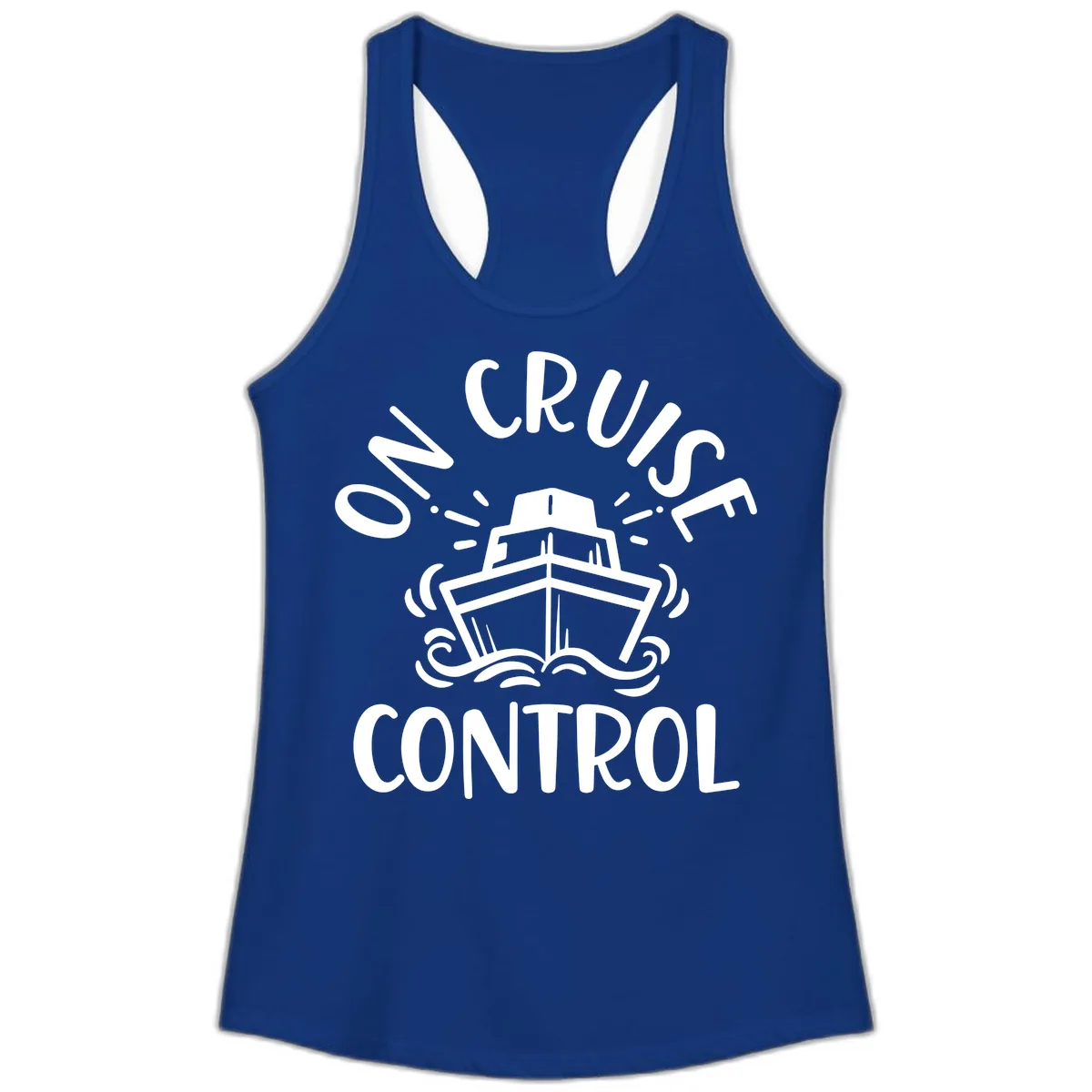 Own Cruise Control Ladies Tank in Solid Royal